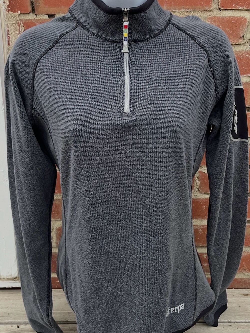 Women’s Sherpa Dark Gray Half-Zip Fleece Pullover